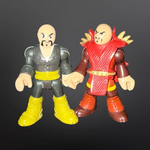 2014 Fisher-Price Imaginext Samurai Dragon Wagon 2 Samurai Warrior Figures - Picture 4 of 13